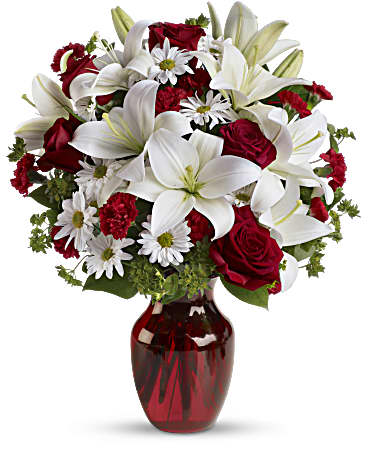 Red | Mixed Bouquets | Be My Love Bouquet With Red Roses | Same Day Flower Delivery by Teleflora