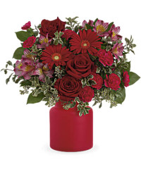 Red | Mixed Bouquets | Enchanted Red Bouquet | Same Day Flower Delivery by Teleflora