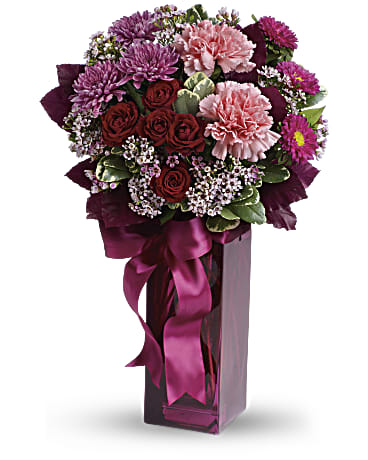 Red | Mixed Bouquets | Fall In Love | Same Day Flower Delivery by Teleflora