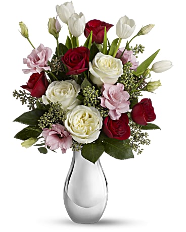 Red | Mixed Bouquets | Love Forever Bouquet With Red Roses | Same Day Flower Delivery by Teleflora