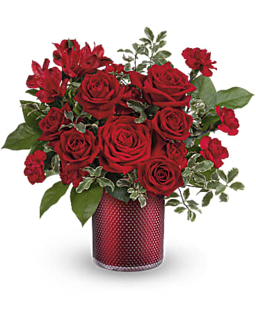 Red | Mixed Bouquets | Radiant Crimson Bouquet | Same Day Flower Delivery by Teleflora