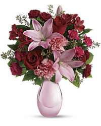 Red | Mixed Bouquets | Roses And Pearls Bouquet | Same Day Flower Delivery by Teleflora