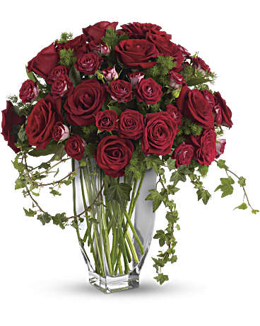 Red | Roses | Rose Romanesque Bouquet | Same Day Flower Delivery by Teleflora