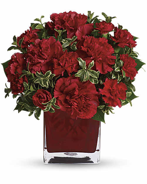 Red | Carnations | Precious Love Bouquet | Same Day Flower Delivery by Teleflora
