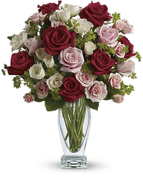 Red | Cupid's Creation With Red Roses Bouquet | Same Day Flower Delivery by Teleflora