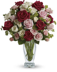 Red | Cupid's Creation With Red Roses Bouquet | Same Day Flower Delivery by Teleflora
