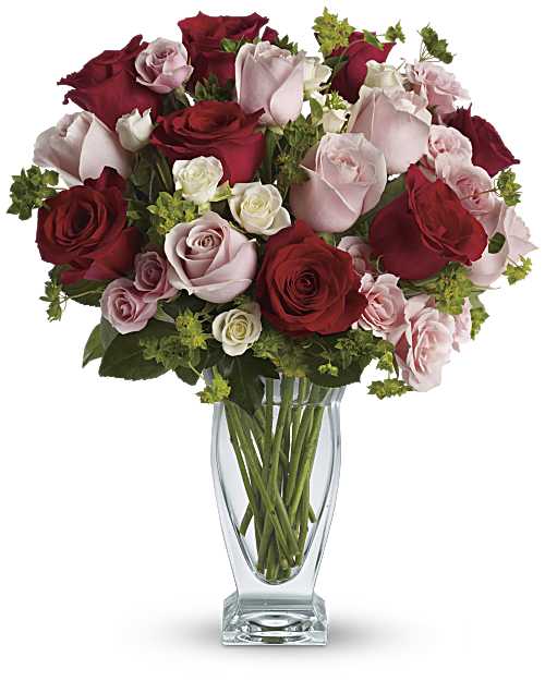 Red | Cupid's Creation With Red Roses Bouquet | Same Day Flower Delivery by Teleflora