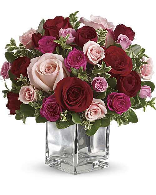 Red | Love Medley Bouquet With Red Roses | Same Day Flower Delivery by Teleflora