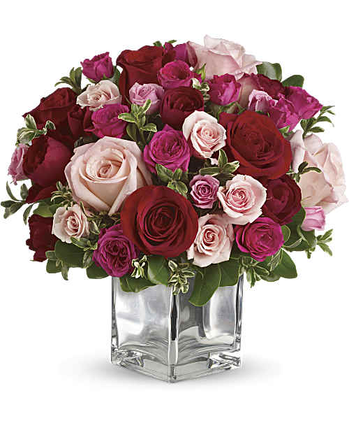 Red | Love Medley Bouquet With Red Roses | Same Day Flower Delivery by Teleflora