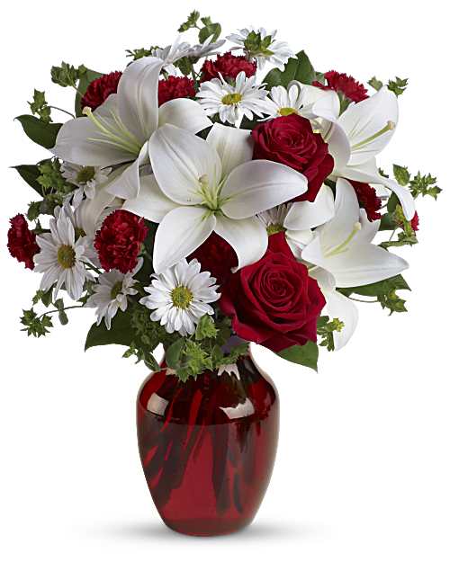 Red | Mixed Bouquets | Be My Love Bouquet With Red Roses | Same Day Flower Delivery by Teleflora