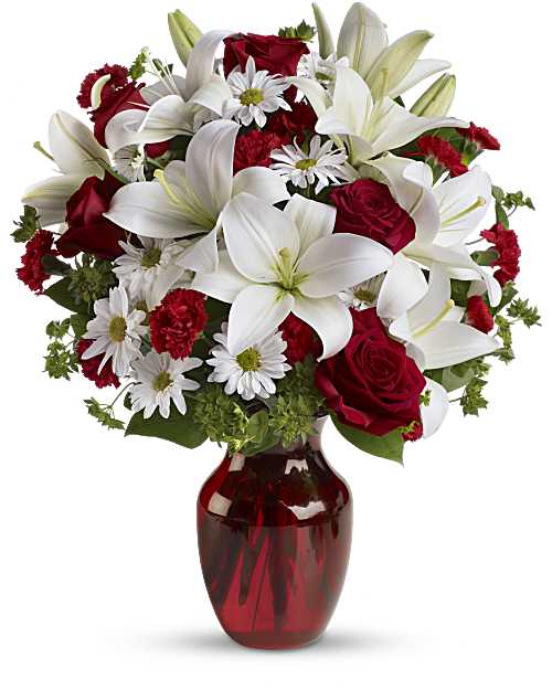 Red | Mixed Bouquets | Be My Love Bouquet With Red Roses | Same Day Flower Delivery by Teleflora