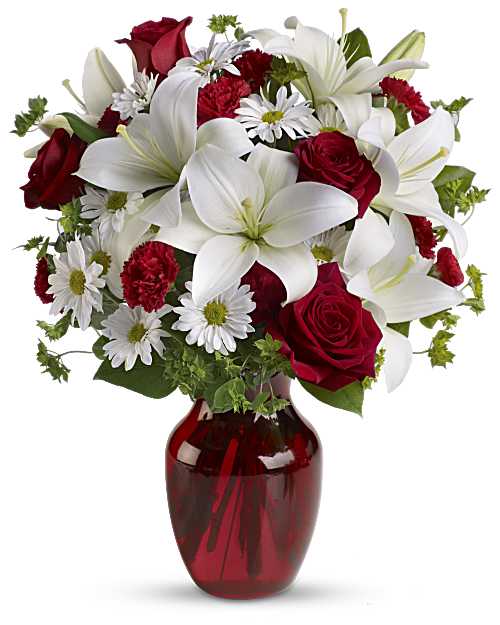 Red | Mixed Bouquets | Be My Love Bouquet With Red Roses | Same Day Flower Delivery by Teleflora