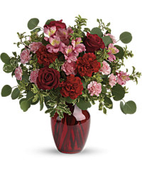 Red | Mixed Bouquets | Blooming Belles Bouquet | Same Day Flower Delivery by Teleflora