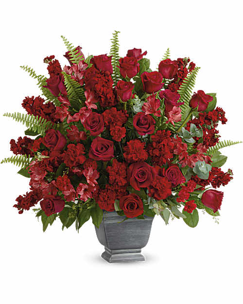 Red | Mixed Bouquets | Bold Tribute Bouquet | Same Day Flower Delivery by Teleflora