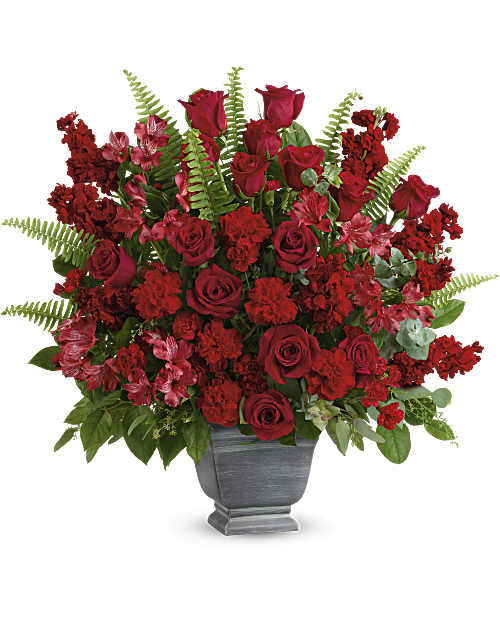 Red | Mixed Bouquets | Bold Tribute Bouquet | Same Day Flower Delivery by Teleflora