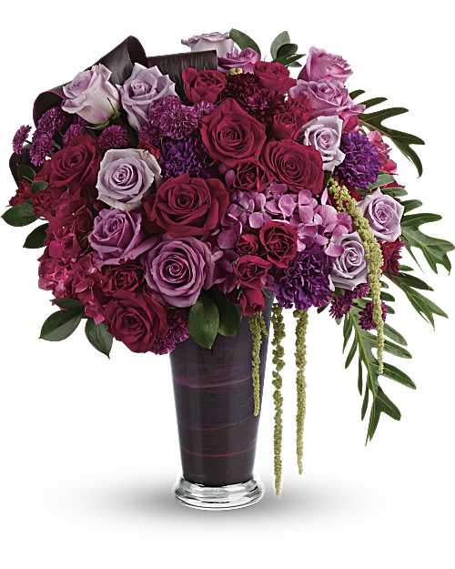 Red | Mixed Bouquets | Cascading Elegance Bouquet | Same Day Flower Delivery by Teleflora