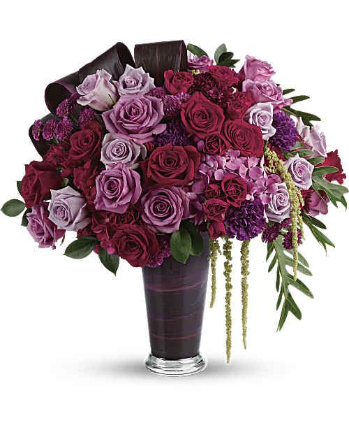 Red | Mixed Bouquets | Cascading Elegance Bouquet | Same Day Flower Delivery by Teleflora