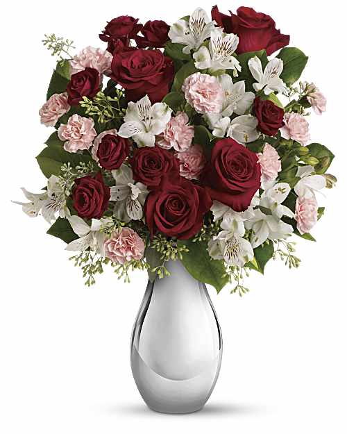 Red | Mixed Bouquets | Crazy For You Bouquet With Red Roses | Same Day Flower Delivery by Teleflora