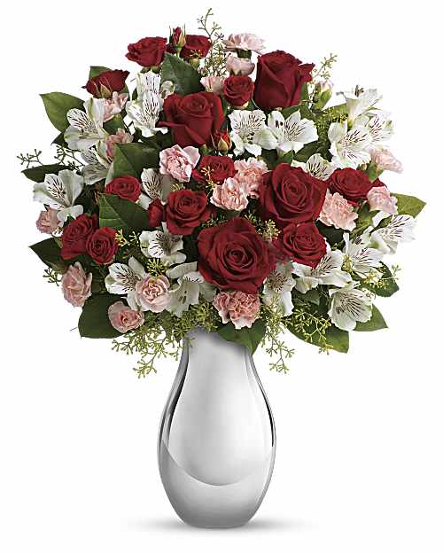 Red | Mixed Bouquets | Crazy For You Bouquet With Red Roses | Same Day Flower Delivery by Teleflora