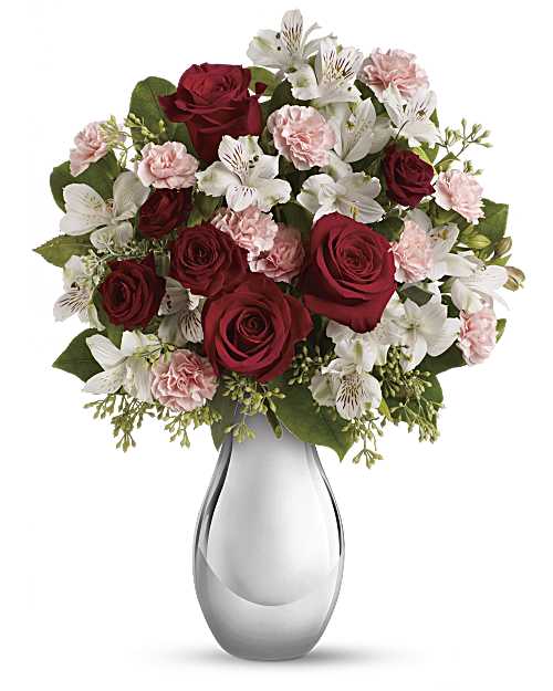 Red | Mixed Bouquets | Crazy For You Bouquet With Red Roses | Same Day Flower Delivery by Teleflora