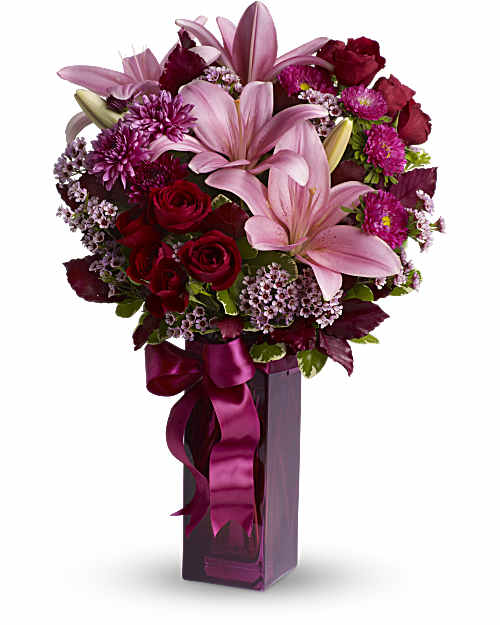 Red | Mixed Bouquets | Fall In Love | Same Day Flower Delivery by Teleflora