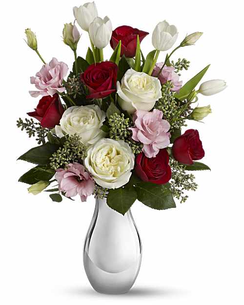 Red | Mixed Bouquets | Love Forever Bouquet With Red Roses | Same Day Flower Delivery by Teleflora