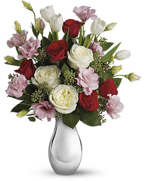 Red | Mixed Bouquets | Love Forever Bouquet With Red Roses | Same Day Flower Delivery by Teleflora