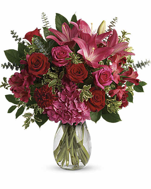 Red | Mixed Bouquets | Love Struck Bouquet | Same Day Flower Delivery by Teleflora