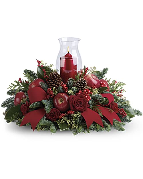 Red | Mixed Bouquets | Merry Magnificence | Same Day Flower Delivery by Teleflora