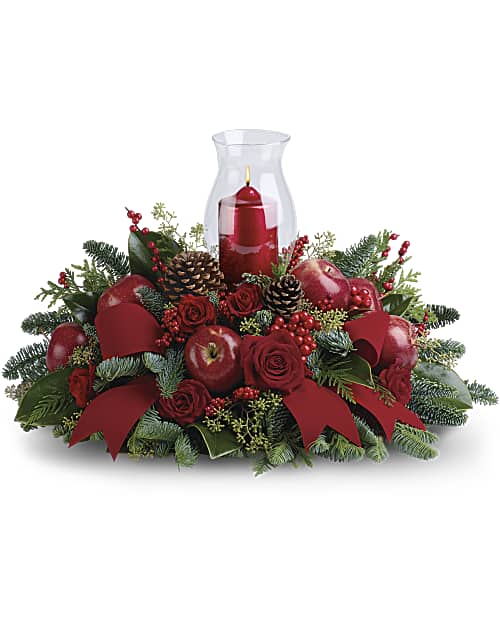 Red | Mixed Bouquets | Merry Magnificence | Same Day Flower Delivery by Teleflora