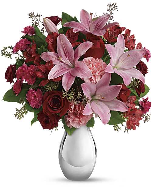 Red | Mixed Bouquets | Moonlight Kiss Bouquet | Same Day Flower Delivery by Teleflora