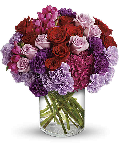 Red | Mixed Bouquets | Roman Holiday Bouquet | Same Day Flower Delivery by Teleflora