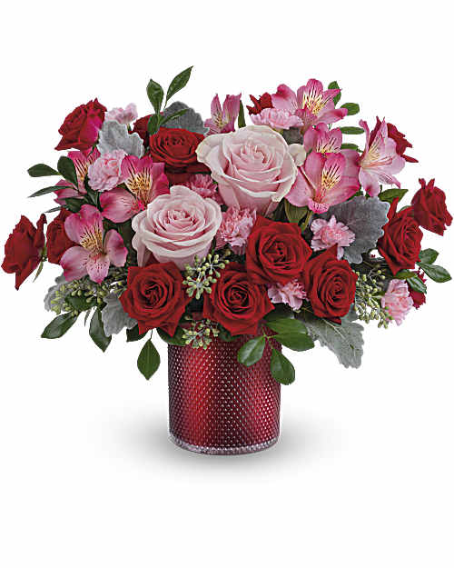 Red | Mixed Bouquets | Scarlet Diamond Bouquet | Same Day Flower Delivery by Teleflora