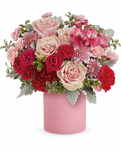 Red | Mixed Bouquets | Sweetest Mauve Bouquet | Same Day Flower Delivery by Teleflora