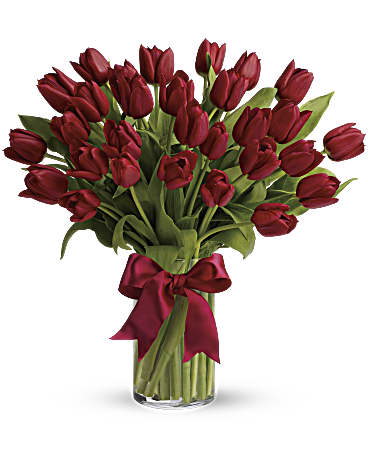 Red | Radiantly Red Tulips | Same Day Flower Delivery by Teleflora