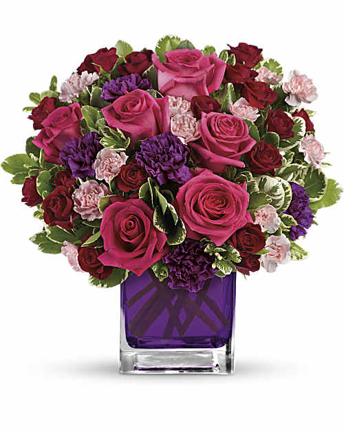 Red | Roses | Bejeweled Beauty Bouquet | Same Day Flower Delivery by Teleflora