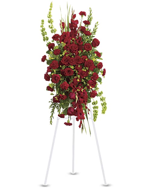 Red | Roses | Care And Compassion Spray | Same Day Flower Delivery by Teleflora