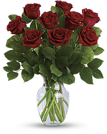 Red | Roses | Classic Romance Bouquet | Same Day Flower Delivery by Teleflora