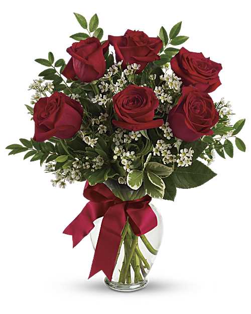 Red | Thoughts Of You Bouquet With Red Roses | Same Day Flower Delivery by Teleflora