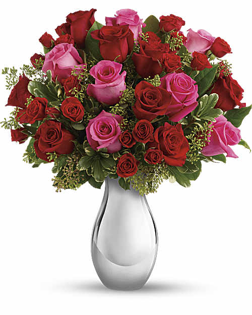Red | True Romance Bouquet With Red Roses | Same Day Flower Delivery by Teleflora