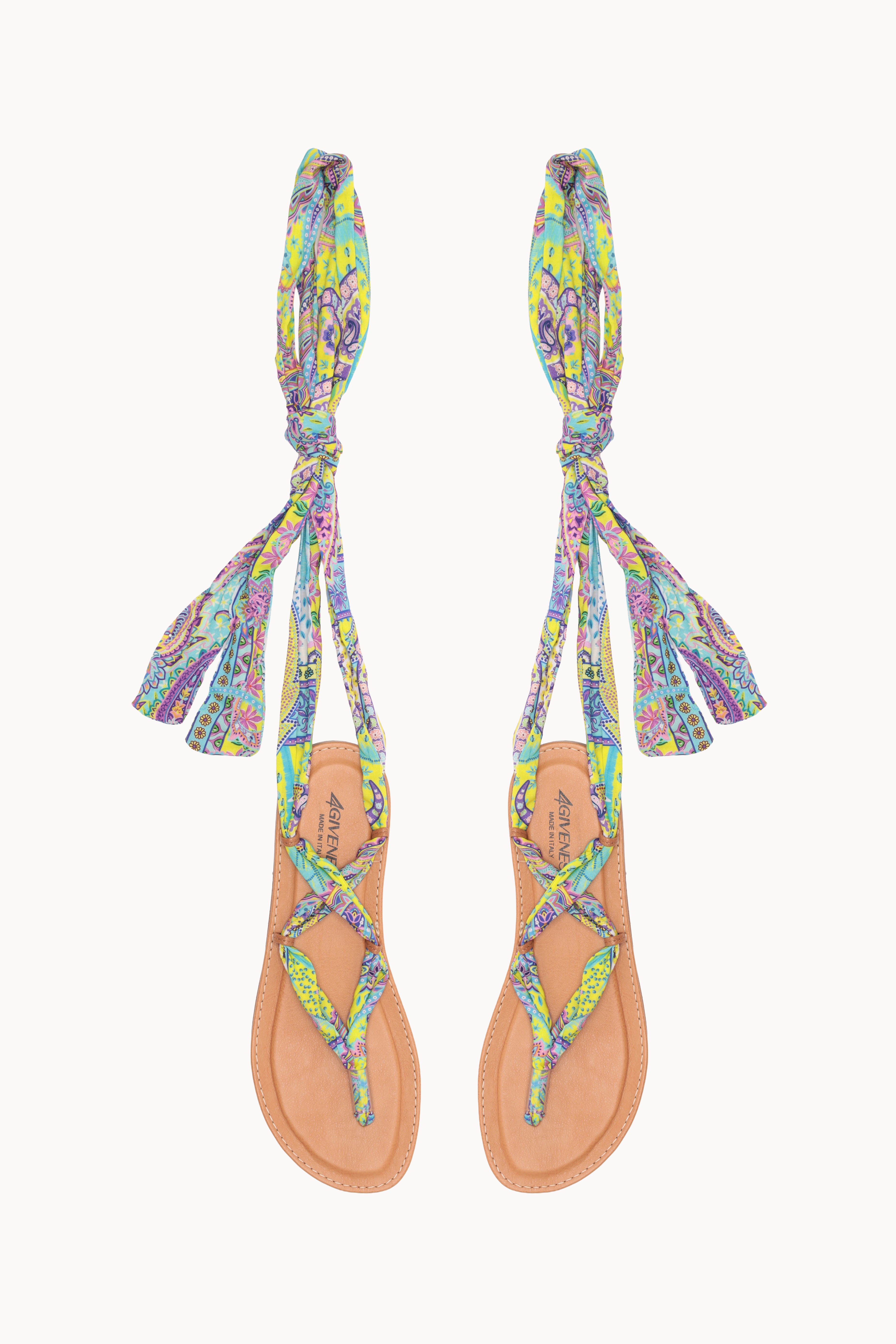 SANDALO INFRADITO FOULARD INCROCIO