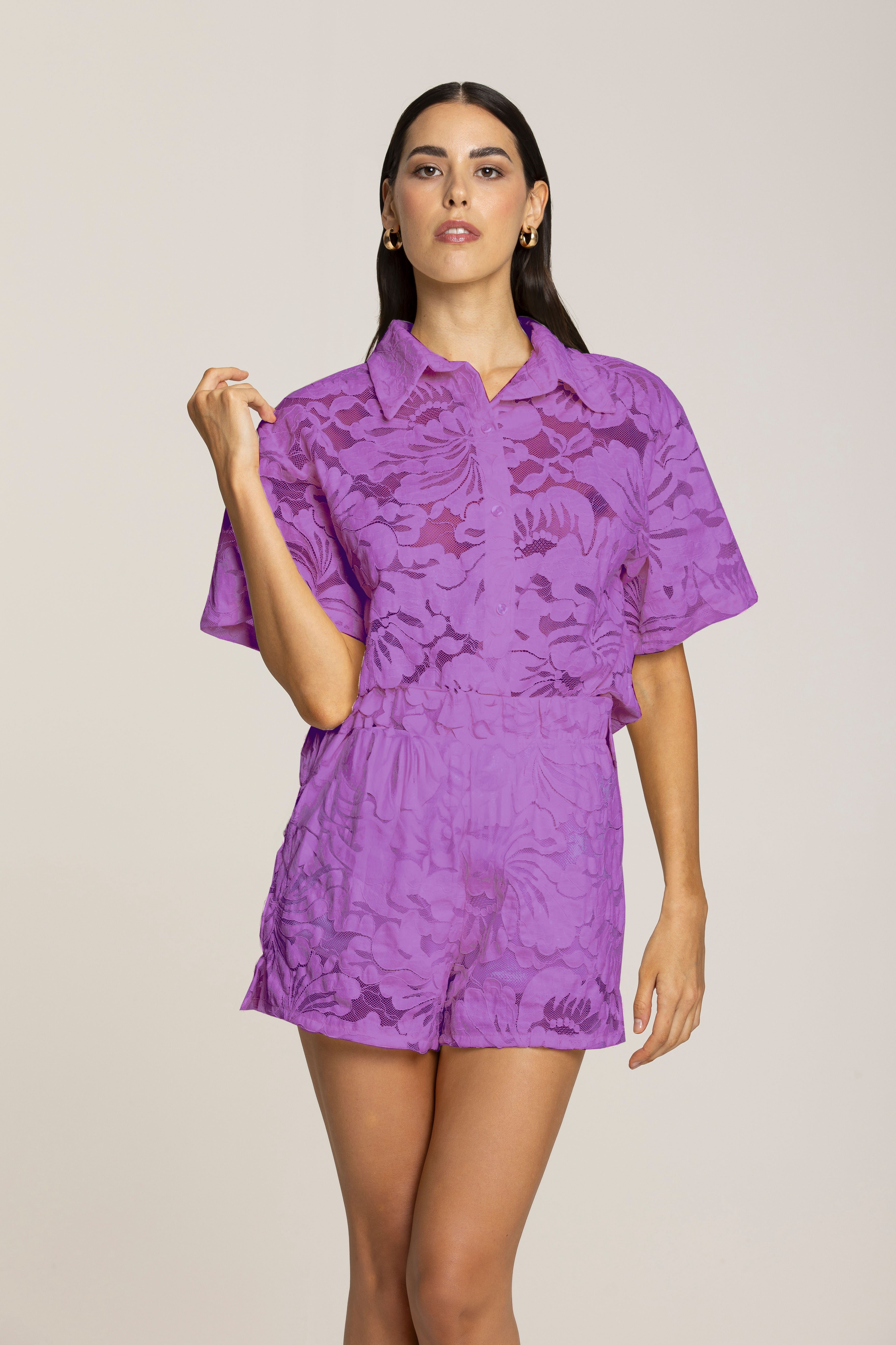 SHORT BLOSSOM LACE
