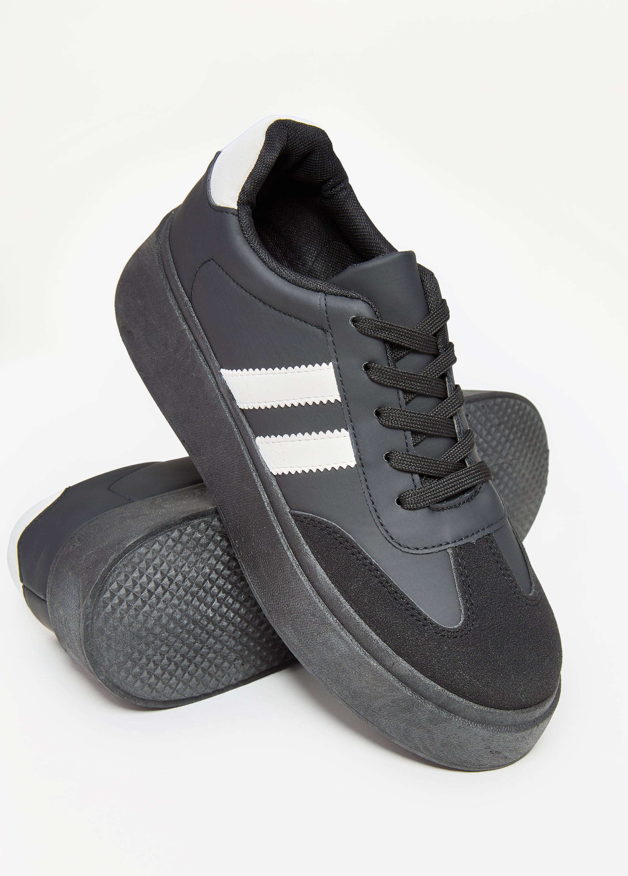 Striped Low Top Sneakers