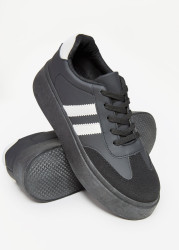 Striped Low Top Sneakers