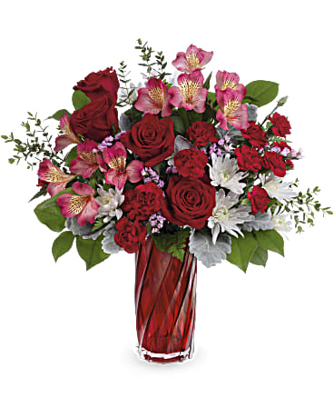 Swirling Splendor Bouquet | Mixed Bouquets | Same Day Flower Delivery | Multi-Colored | Teleflora