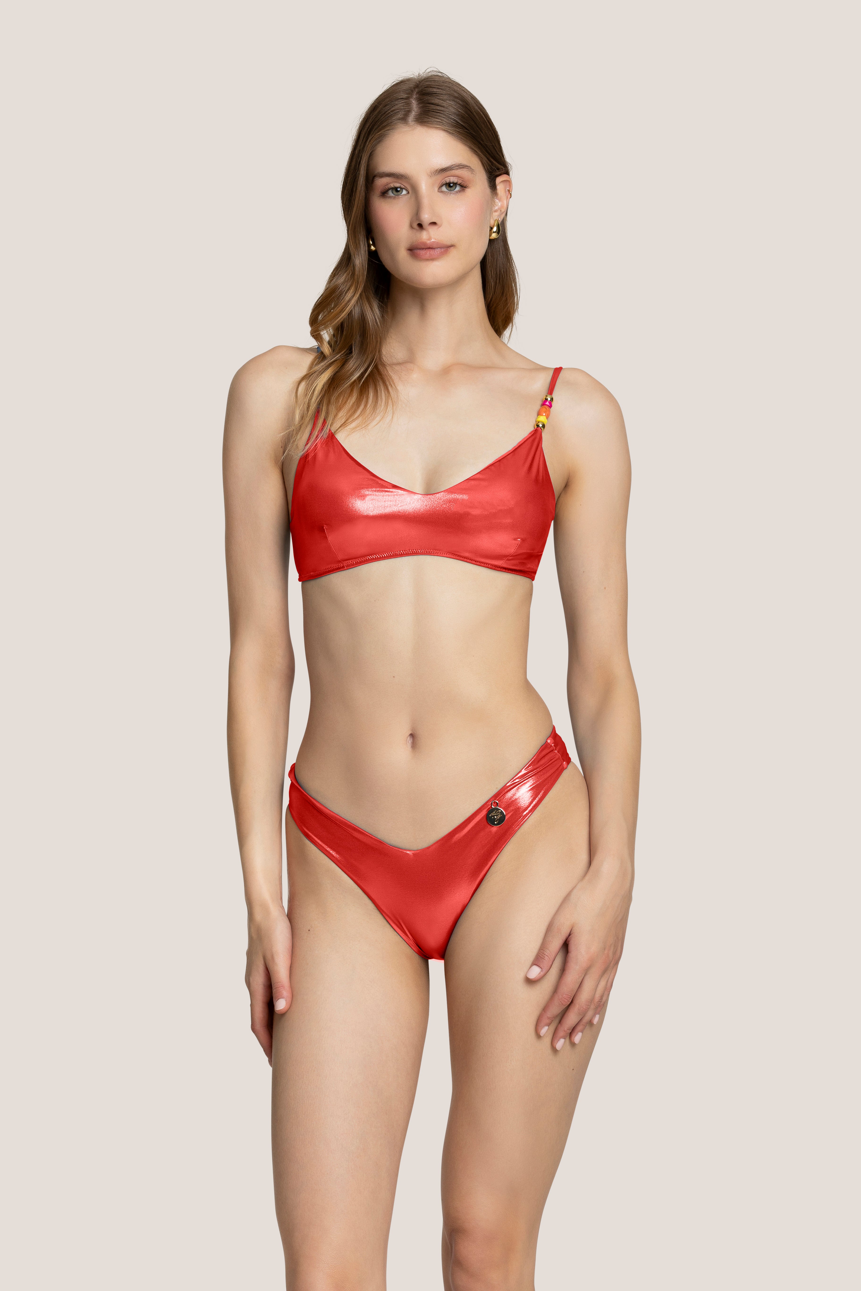 TOP CON SLIP A V GLASSE' COLOR
