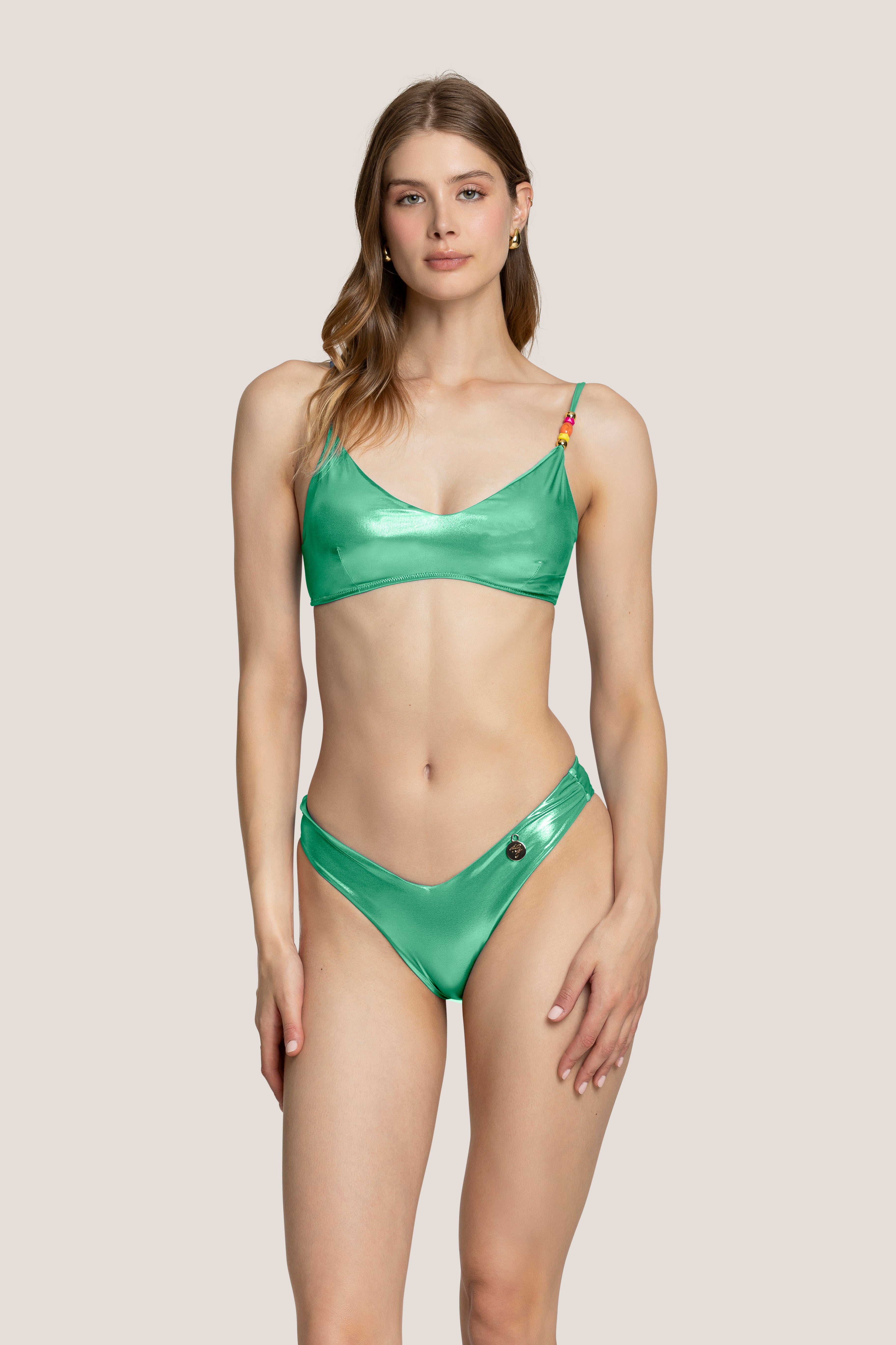 TOP CON SLIP A V GLASSE' COLOR