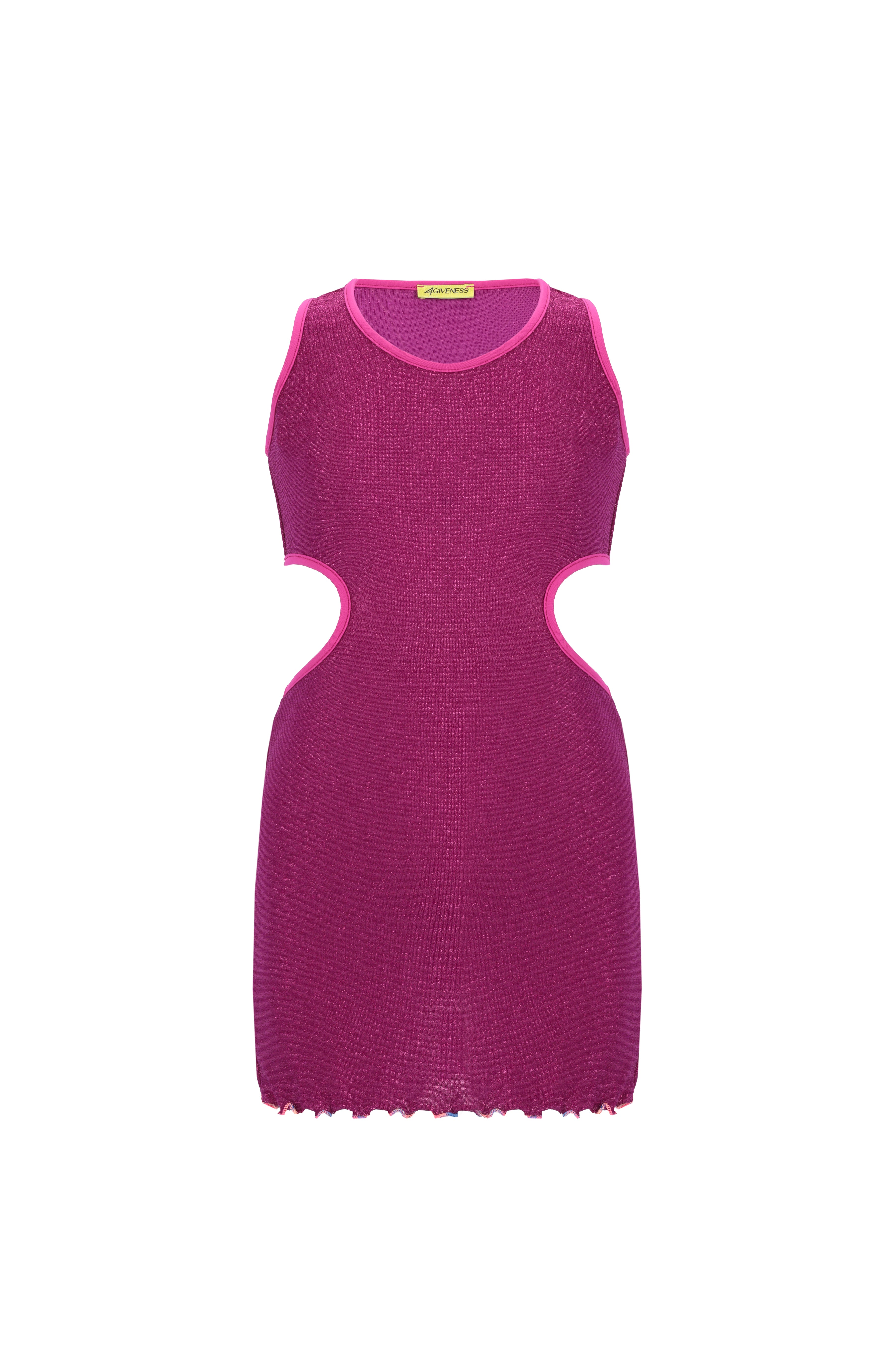 VESTITO CORTO CANOTTA IN LUREX