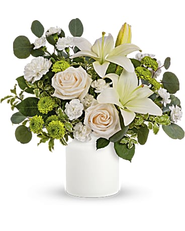White | Mixed Bouquets | Eternally Elegant Bouquet | Same Day Flower Delivery by Teleflora