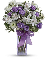 White | Mixed Bouquets | Lavender Laughter Bouquet | Same Day Flower Delivery by Teleflora
